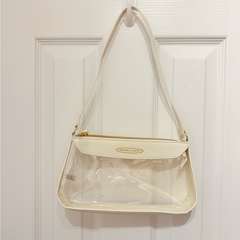 Kendra Scott Cream and Clear Shoulder Bag